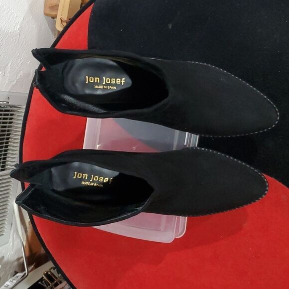 Jon Josef Ryder Suede Booties in Black Size 10 - Picture 8 of 15